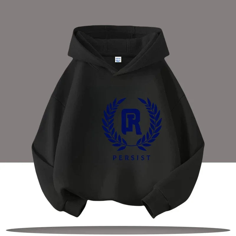 Autumn Winter Letter Print Kids Warm Children's Hoodie Kid Casual Sport Sweatshirt Cartoon Boys Clothing Girls Long Sleeve Top