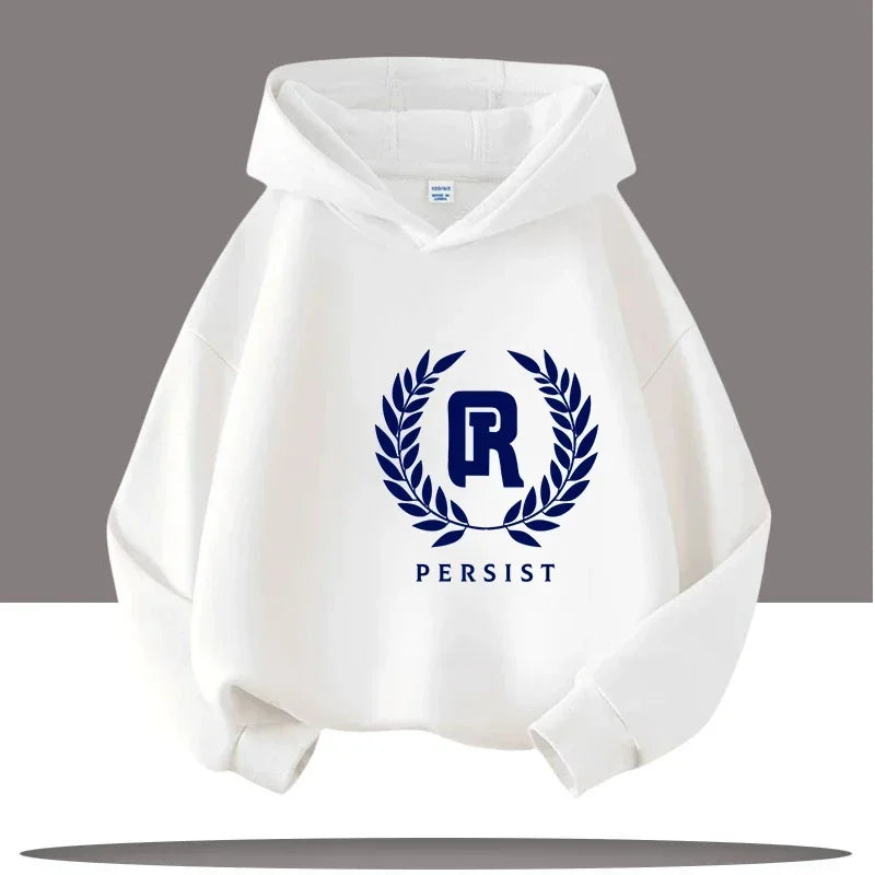 Autumn Winter Letter Print Kids Warm Children's Hoodie Kid Casual Sport Sweatshirt Cartoon Boys Clothing Girls Long Sleeve Top