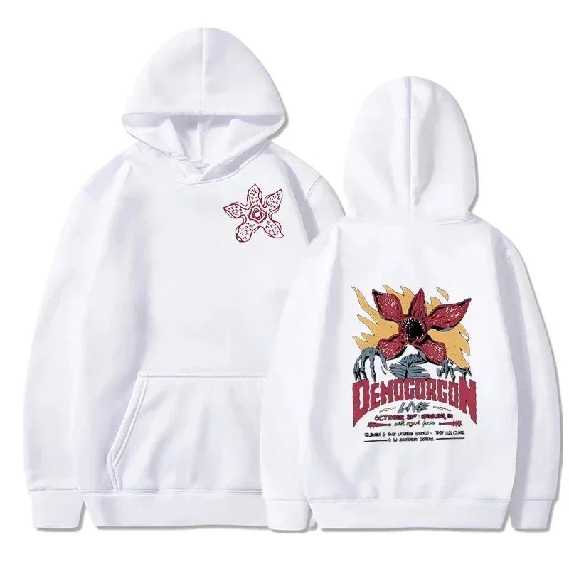 Men's sportswear printed hooded street clothing pullover fashionable casual sportswear loose street hooded sweatshirt